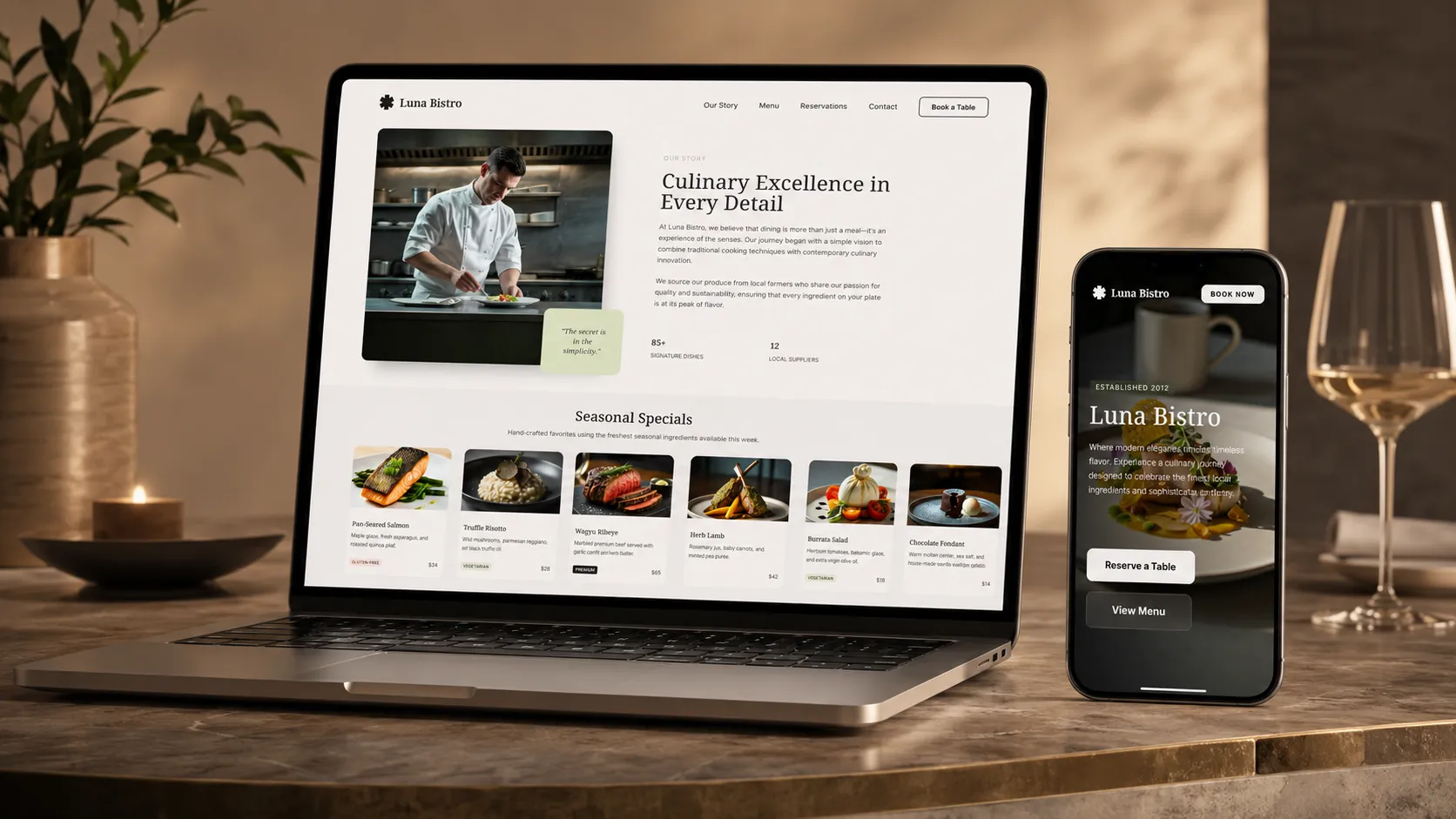 Luna Bistro proje görseli